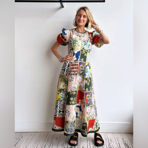 ALEMAIS Bianca Midi Dress in Linen